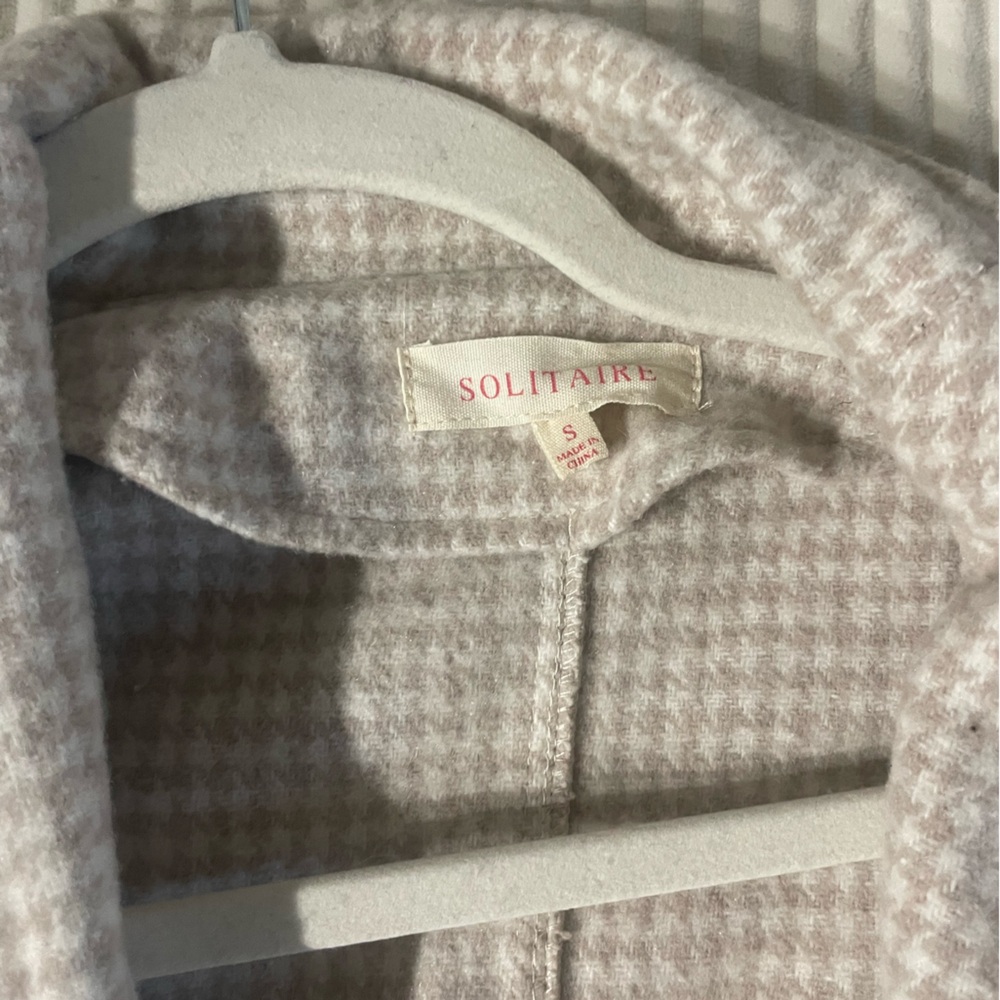 Solitaire Cream Houndstooth Jacket - image 2